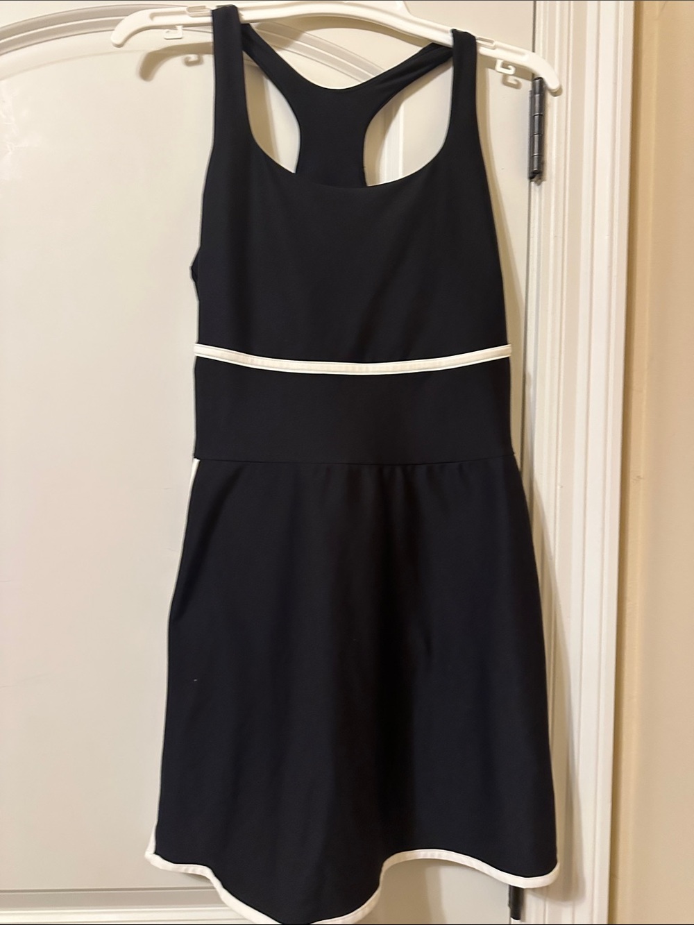 Old Navy Black Mini Dress with White Trim